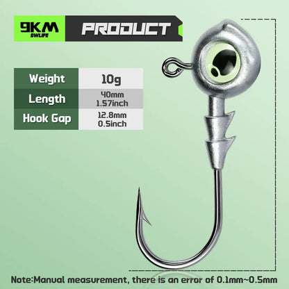 3.5g~10g Jig Head Hook
